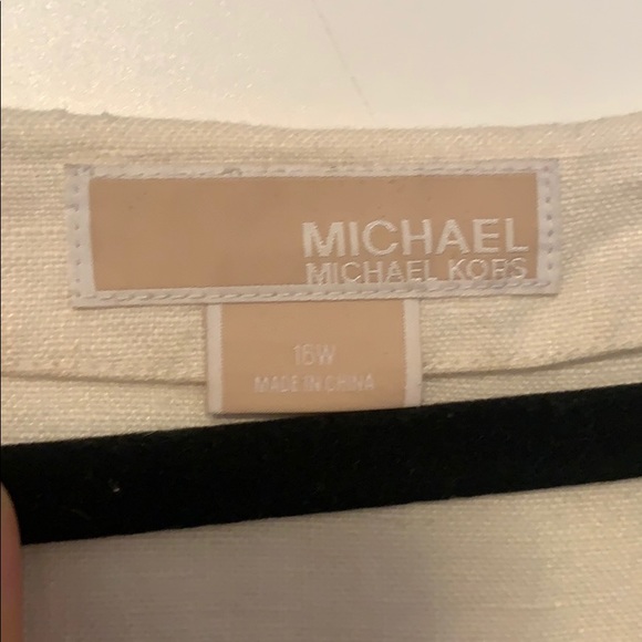 Michael Kors cream linen top - Picture 3 of 5